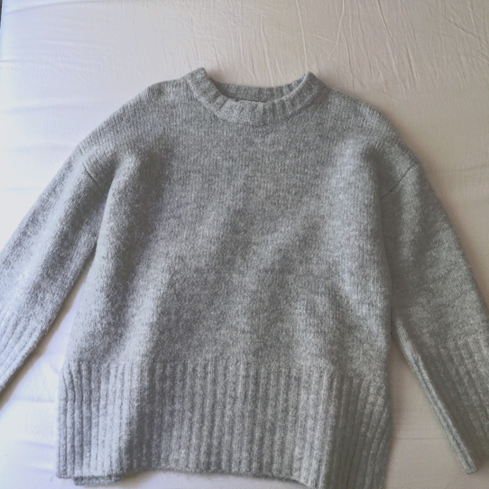 XS Topshop grey thick turtleneck sweater
